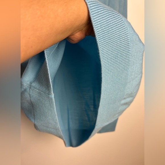 Hart Schaffner Marx Sweater Merino Wool Mens M Blue V-Neck Pullover Preppy - Picture 6 of 10